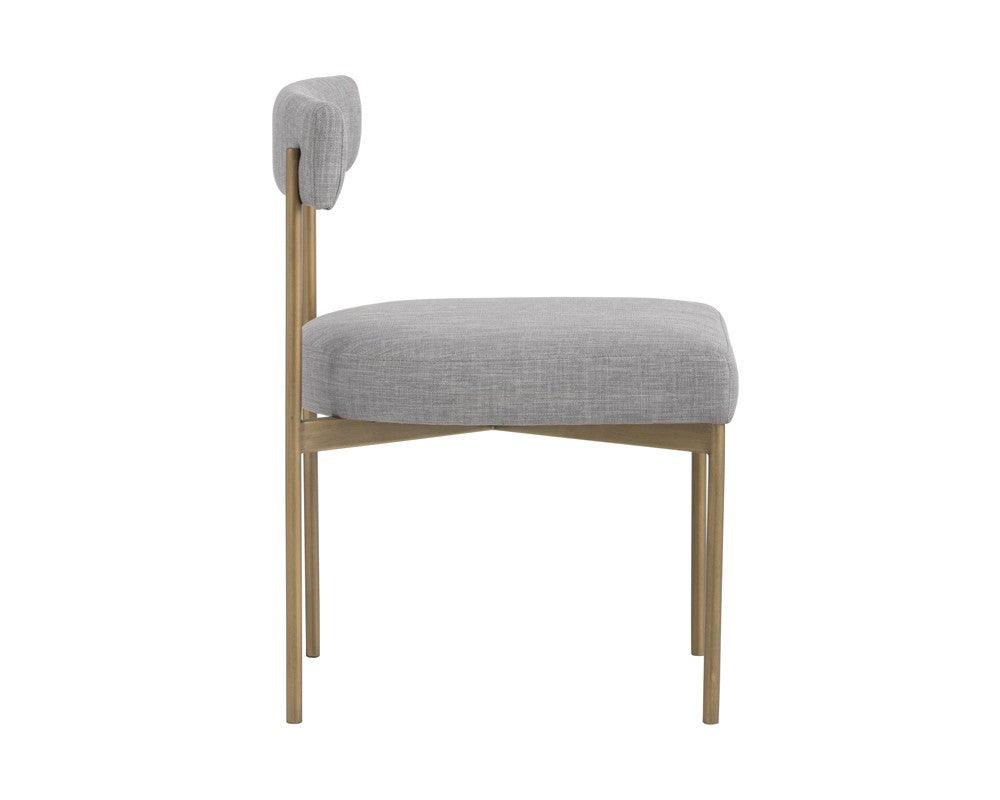 Seneca Dining Chair - Antique Brass - Arena Cement