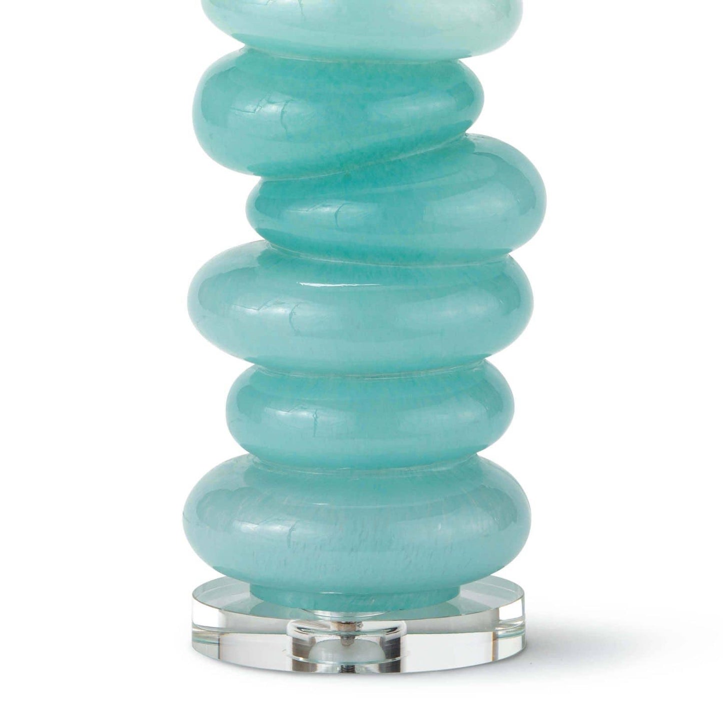 Stacked Pebble Glass Table Lamp