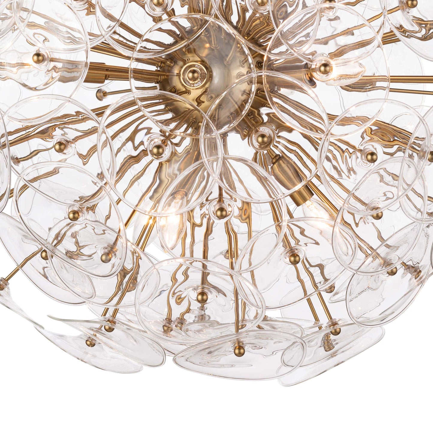 Poppy Glass Chandelier Small