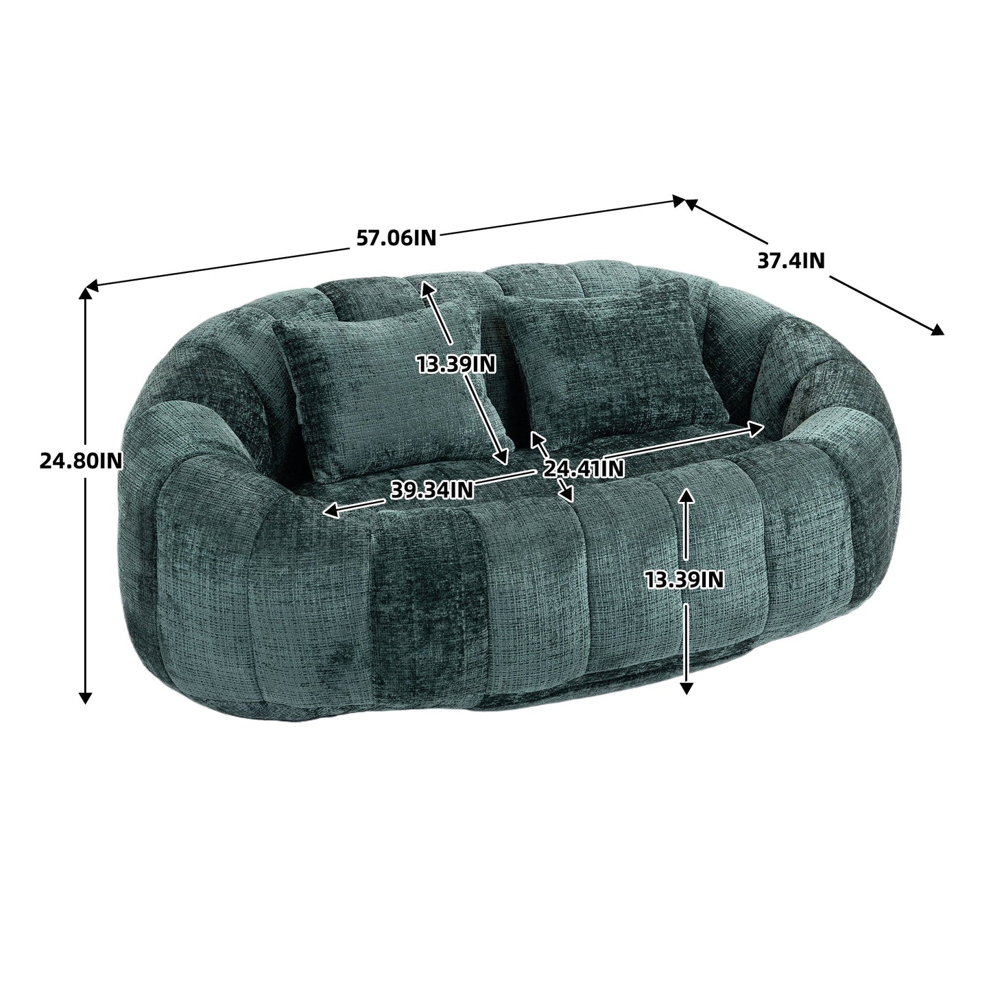 Bean Bag sofa Lazy Sofa Durable Comfort Lounger High Back Bean Bag