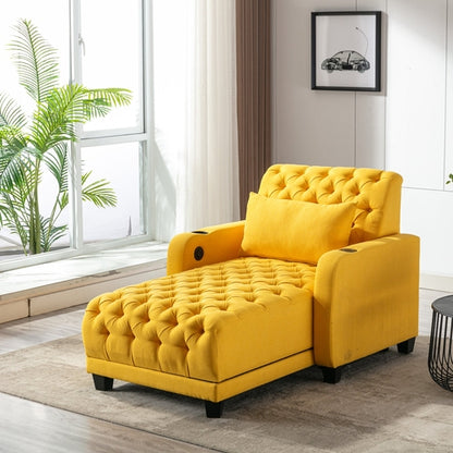 Multifunctional Living Room Leisure Chaise Lounge Barry Tufted Comfy