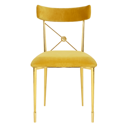 Rider Dining Chair, Rialto Gold