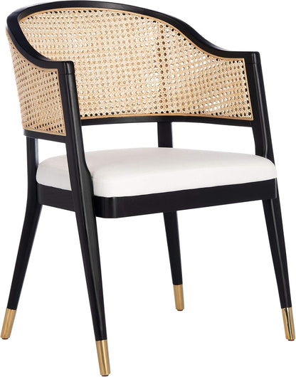 Couture Home Collection Rogue Black/Natural Rattan Living Room Dining