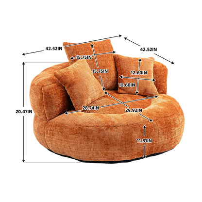 Lazy Sofa Durable Comfort Lounger High Back Bean Bag Chair Couch With