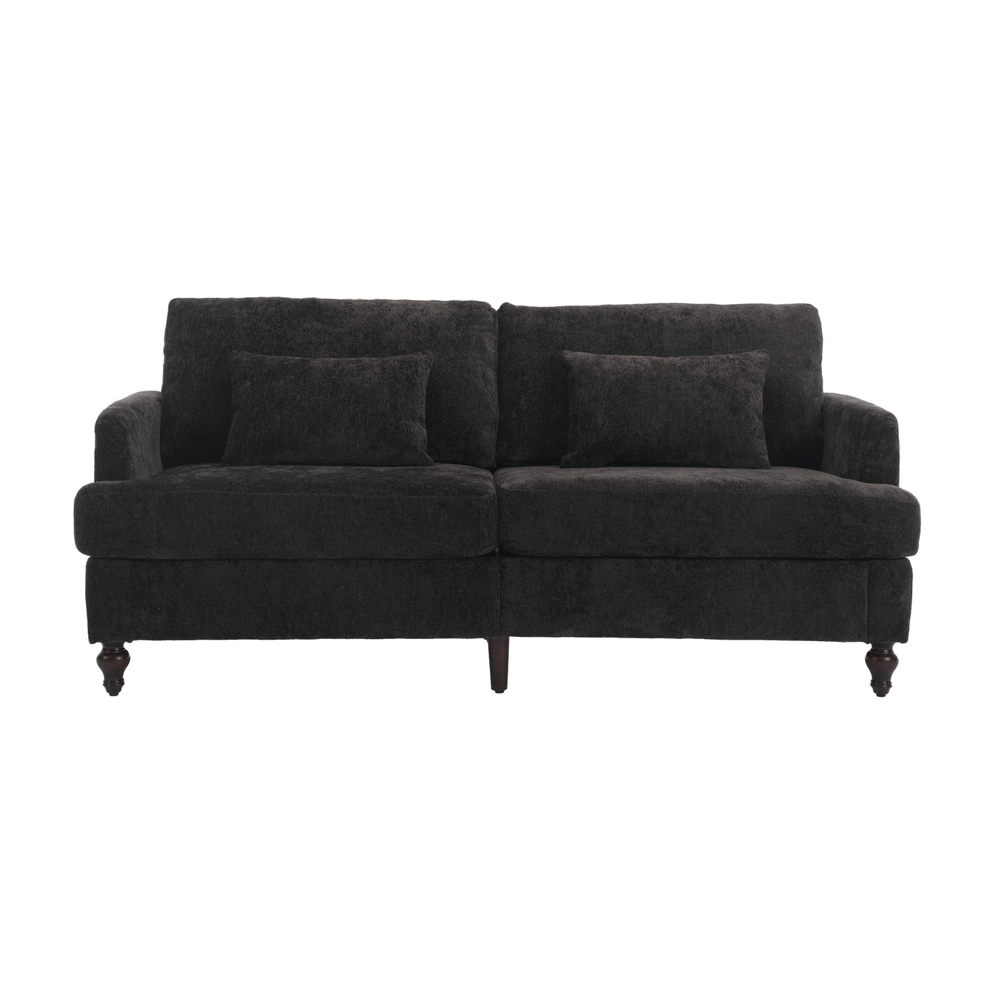 Mid Century Modern chenille Fabric Loveseat sofa, 2-Seat Upholstered