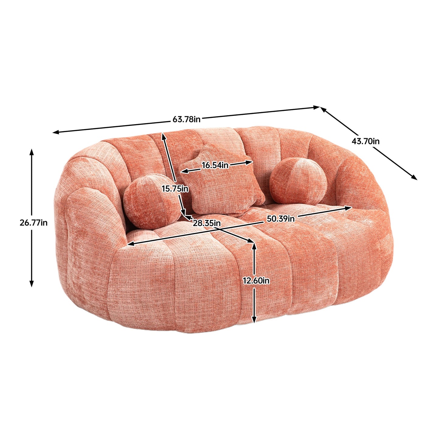 Bean Bag sofa Lazy Sofa Durable Comfort Lounger High Back Bean Bag