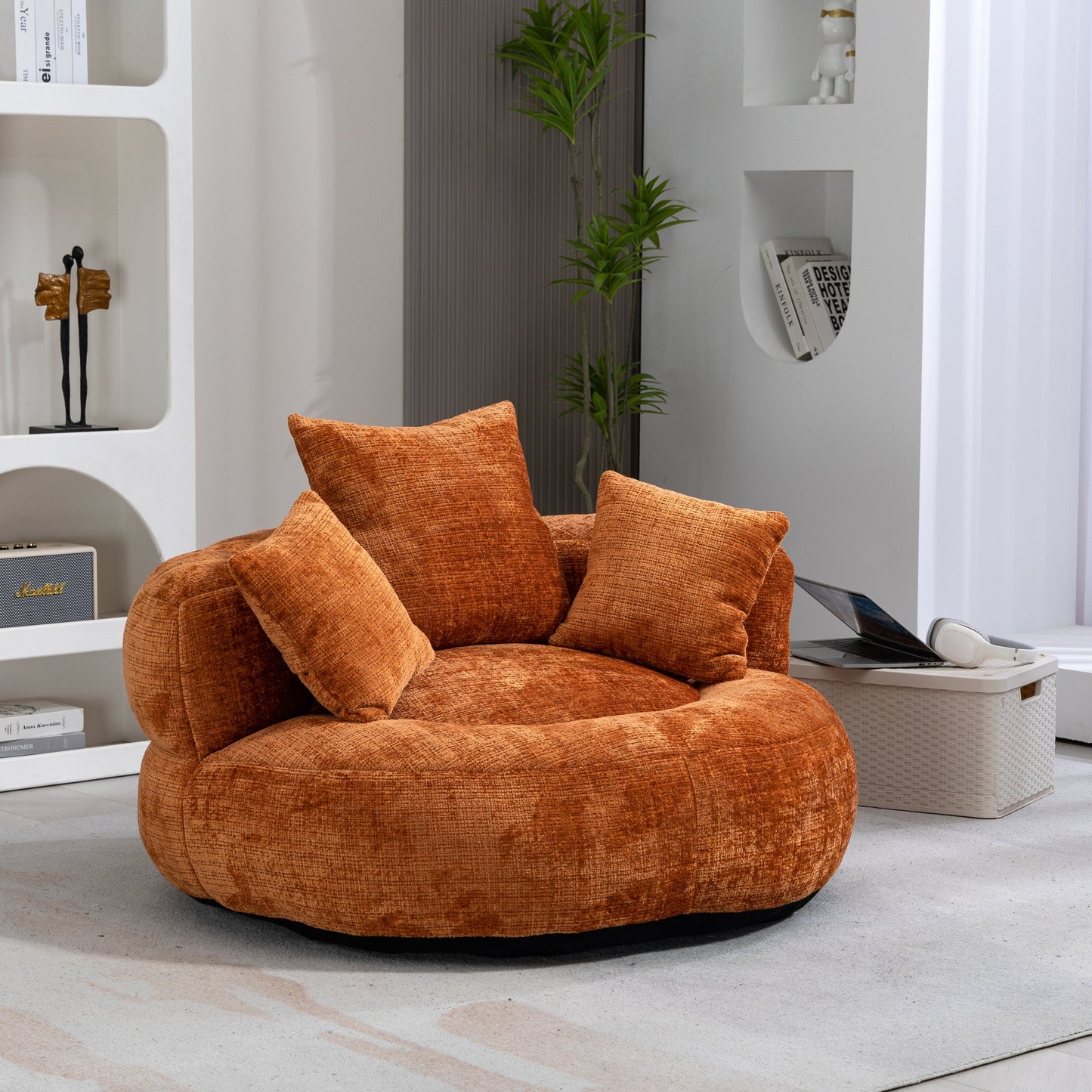 Lazy Sofa Durable Comfort Lounger High Back Bean Bag Chair Couch With