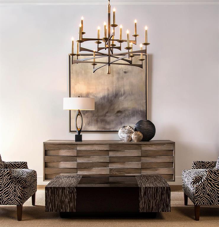 Mid-Century Sixteen-Light Chandelier