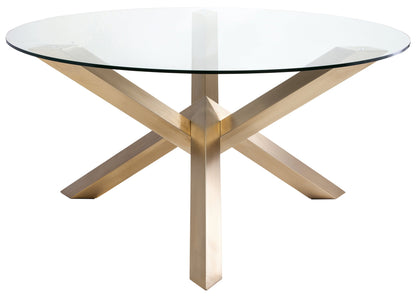 Costa Dining Table-Gold Base 72"