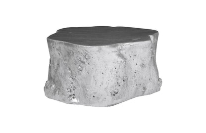 Log Coffee Table Silver Leaf