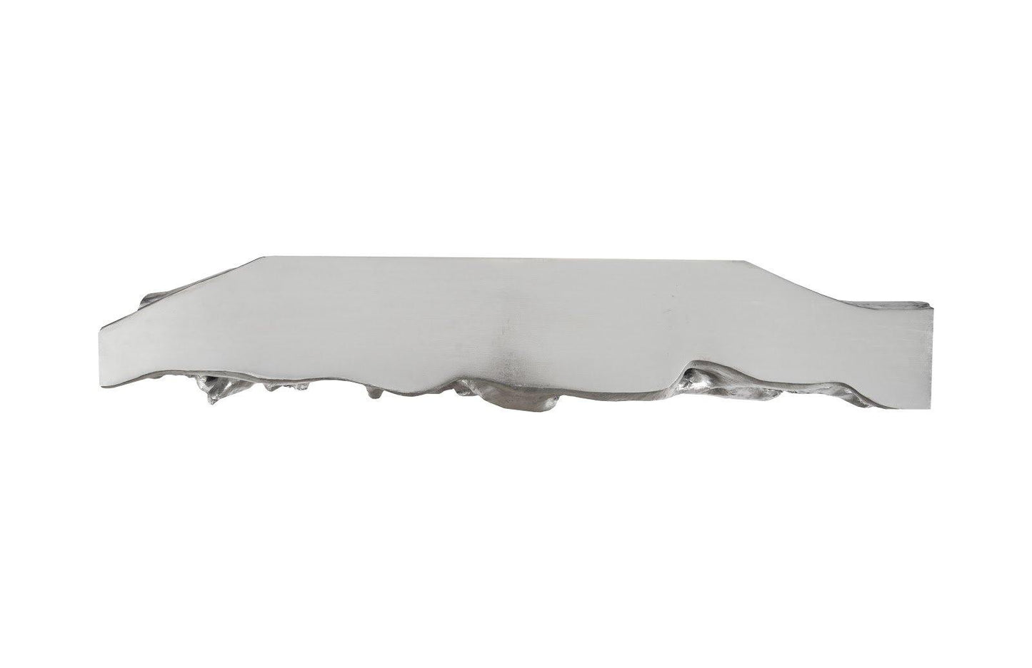 Square Root Console Table Silver Leaf