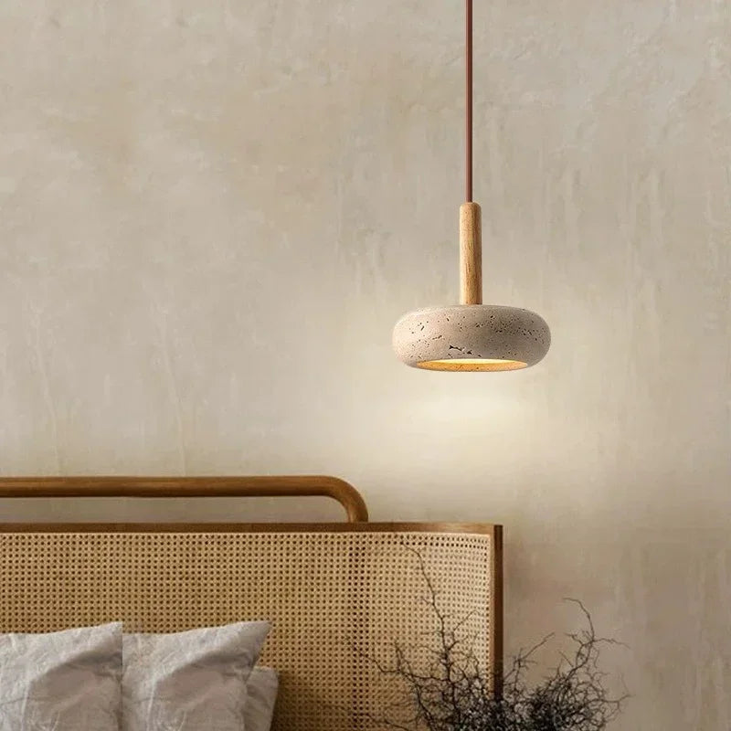 Small Bedside Pendant Light Travertine Bar Home Decoration Creative