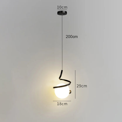 Nordic LED Pendant Lights Indoor Lighting Glass Hanging Lamp For Home