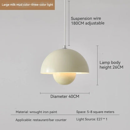 Artpad Bud Pendant Light Bedside Lamp Nordic White Green Yellow Lustre