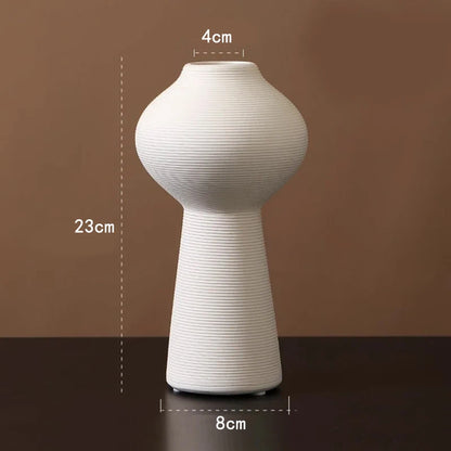 Minimalist Handmade Art Zen Vase Ceramic Decoration Living Room Model