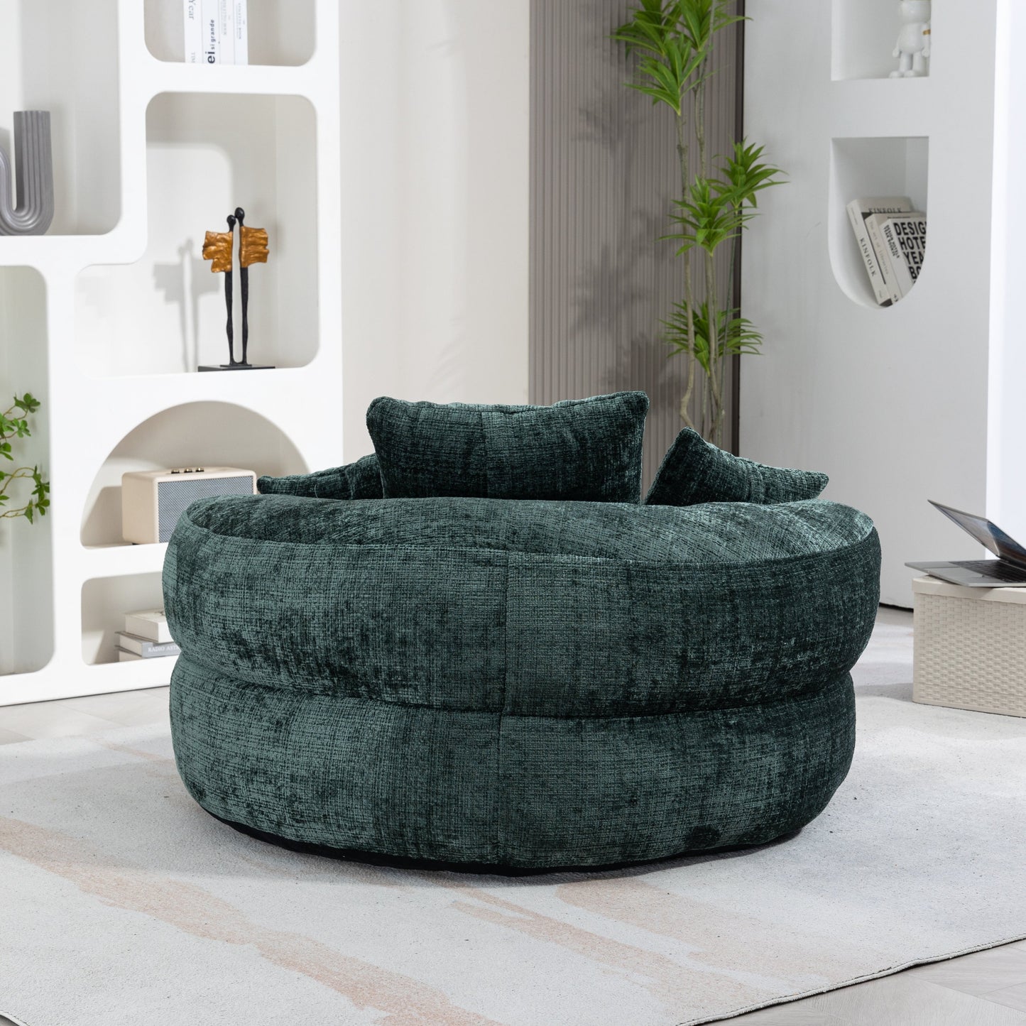 Lazy Sofa Durable Comfort Lounger High Back Bean Bag Chair Couch With