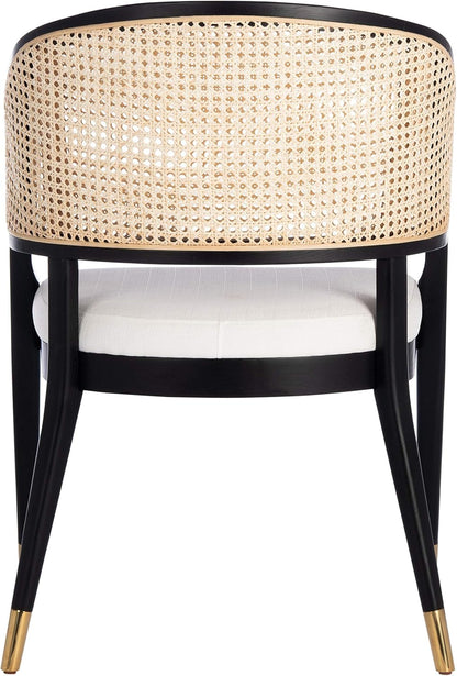 Couture Home Collection Rogue Black/Natural Rattan Living Room Dining