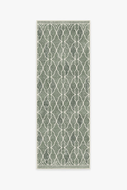 Grogu™  Trellis Sage Green Tufted Rug