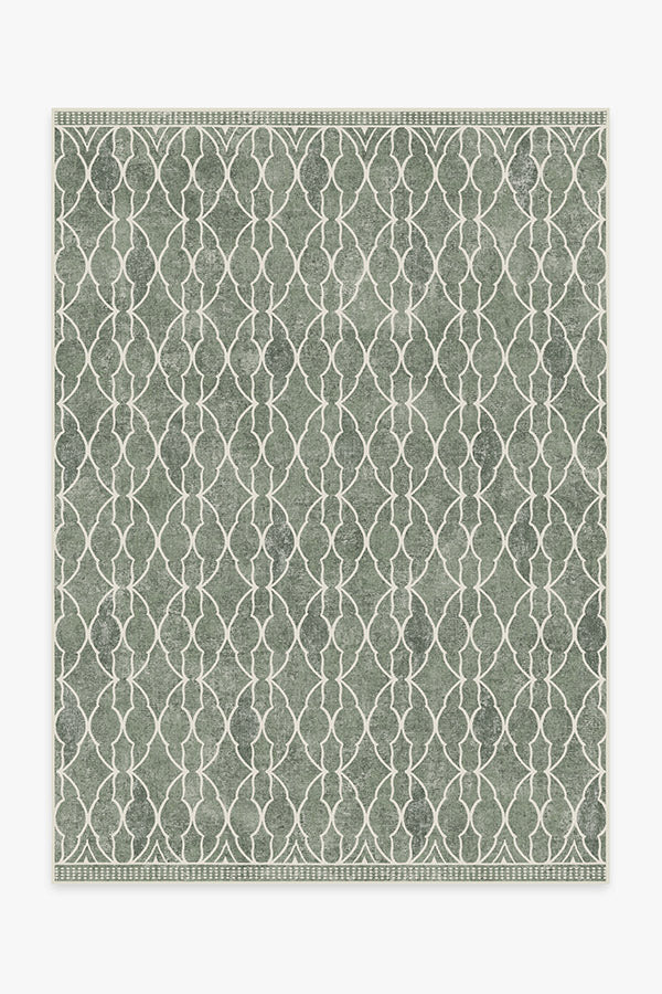 Grogu™  Trellis Sage Green Tufted Rug