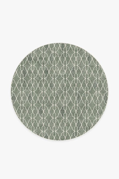 Grogu™  Trellis Sage Green Tufted Rug