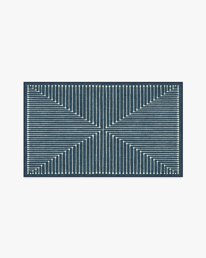 Jonathan Adler Inkdrop Lapis Blue Tufted Rug