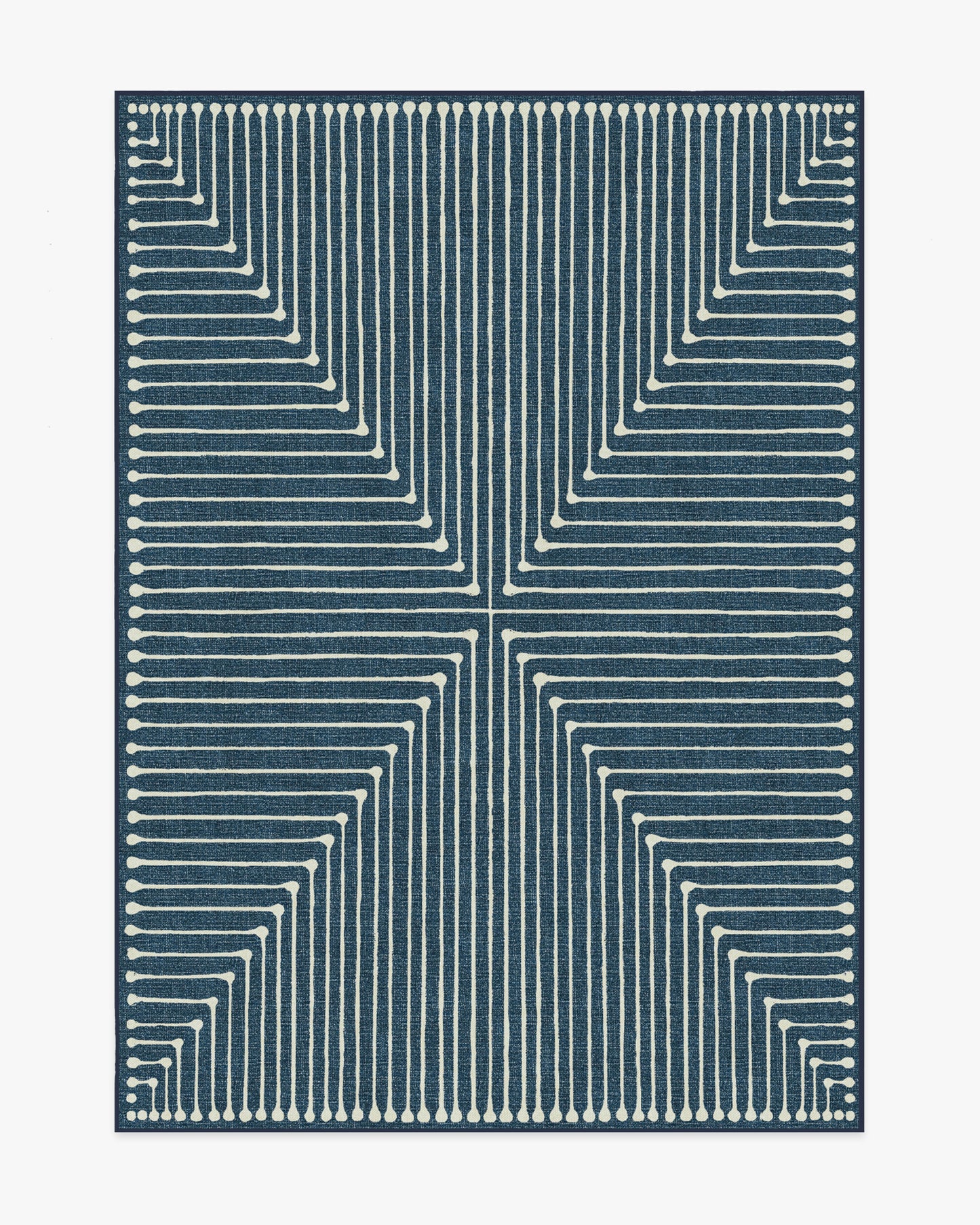 Jonathan Adler Inkdrop Lapis Blue Tufted Rug