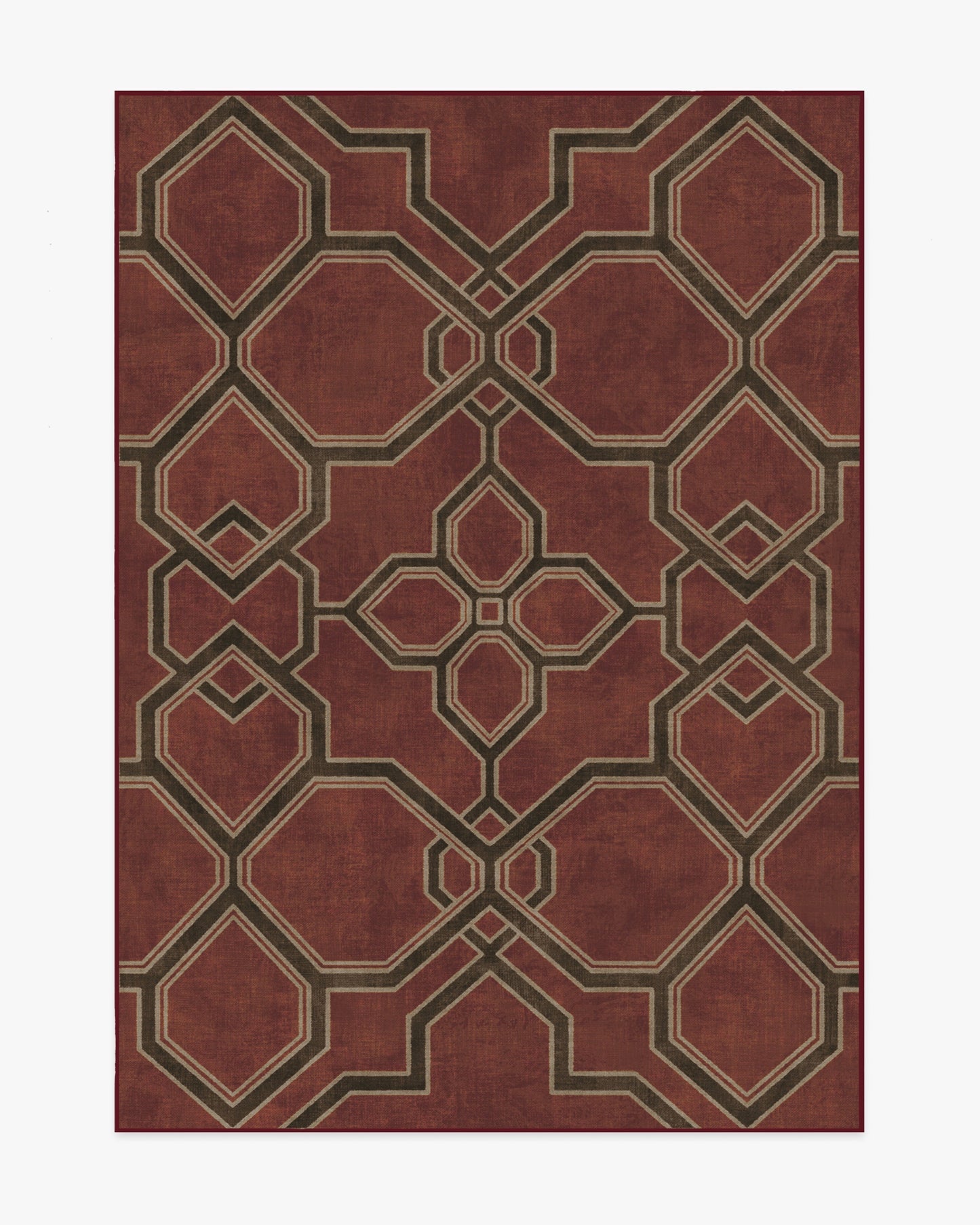 Martyn Lawrence Bullard Kian Red Tufted Rug