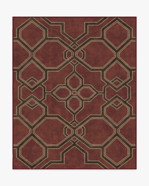 Martyn Lawrence Bullard Kian Red Tufted Rug