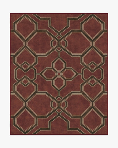 Martyn Lawrence Bullard Kian Red Tufted Rug