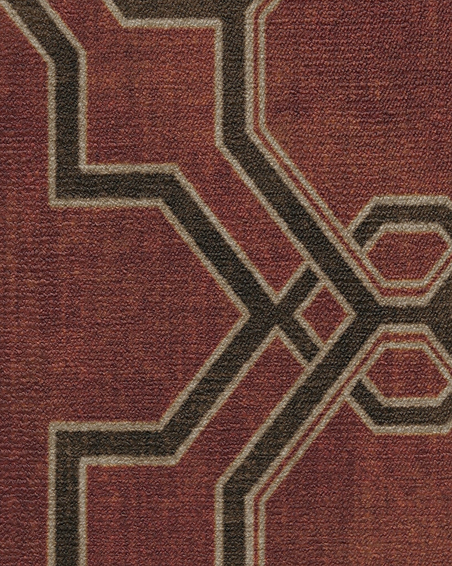 Martyn Lawrence Bullard Kian Red Tufted Rug