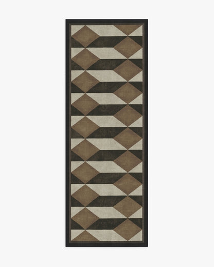 Martyn Lawrence Bullard Oak Black & Camel Tufted Rug