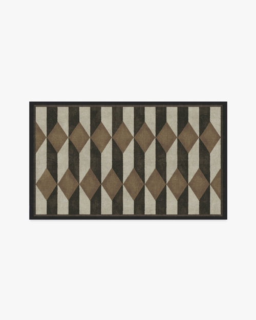 Martyn Lawrence Bullard Oak Black & Camel Tufted Rug