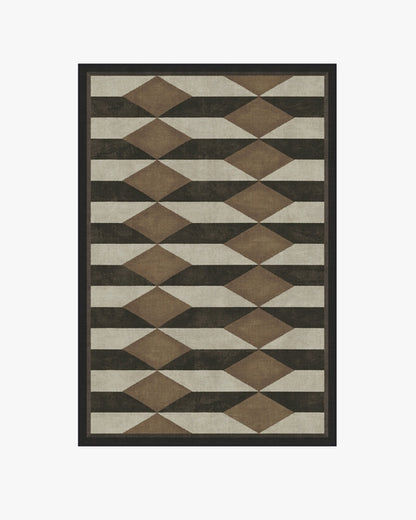 Martyn Lawrence Bullard Oak Black & Camel Tufted Rug