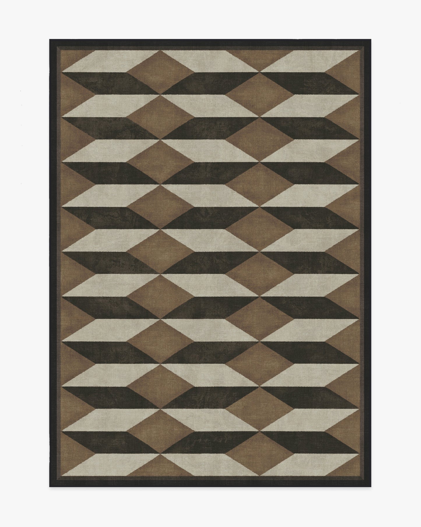 Martyn Lawrence Bullard Oak Black & Camel Tufted Rug