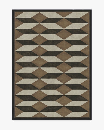 Martyn Lawrence Bullard Oak Black & Camel Tufted Rug