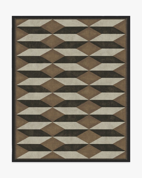 Martyn Lawrence Bullard Oak Black & Camel Tufted Rug