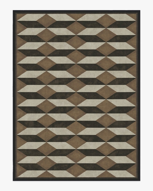 Martyn Lawrence Bullard Oak Black & Camel Tufted Rug