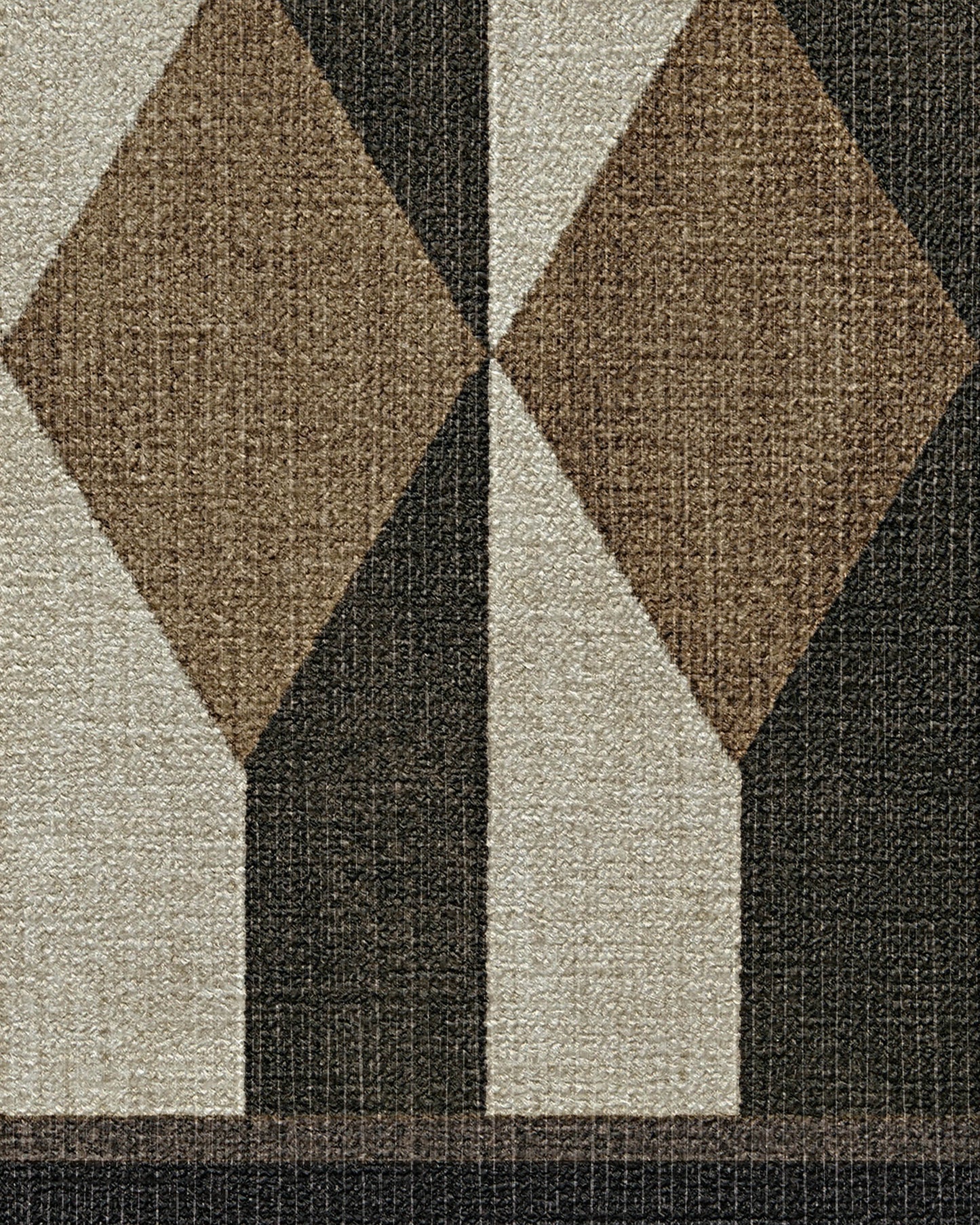 Martyn Lawrence Bullard Oak Black & Camel Tufted Rug