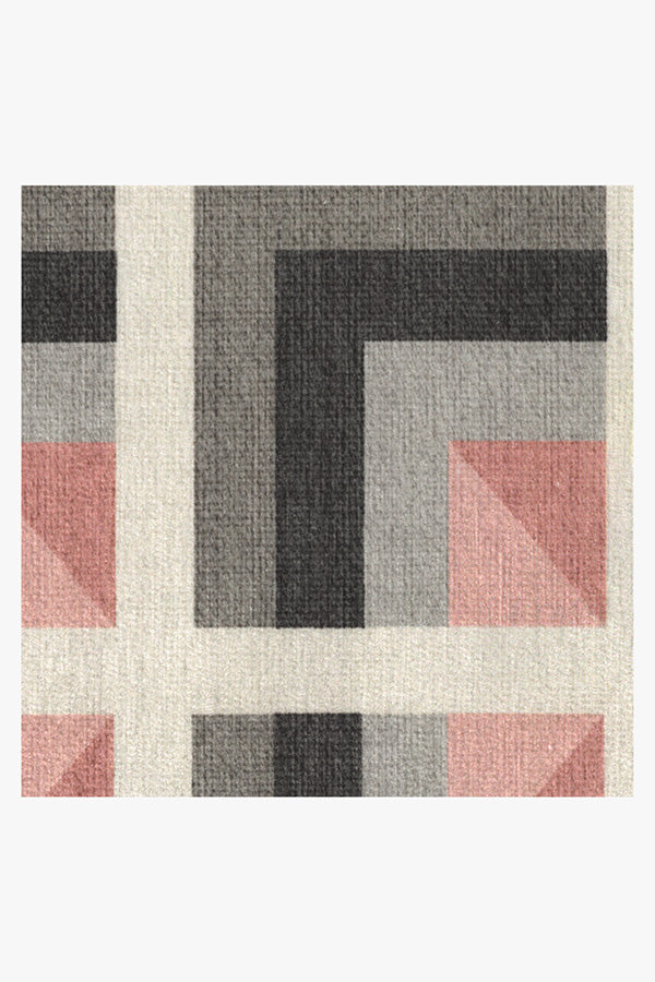 Simone Charcoal Pink Tufted Rug