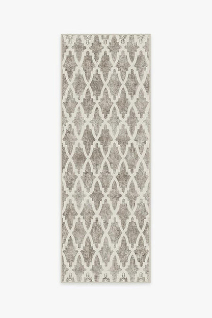 Soraya Trellis Ash Grey Tufted Rug