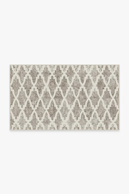 Soraya Trellis Ash Grey Tufted Rug