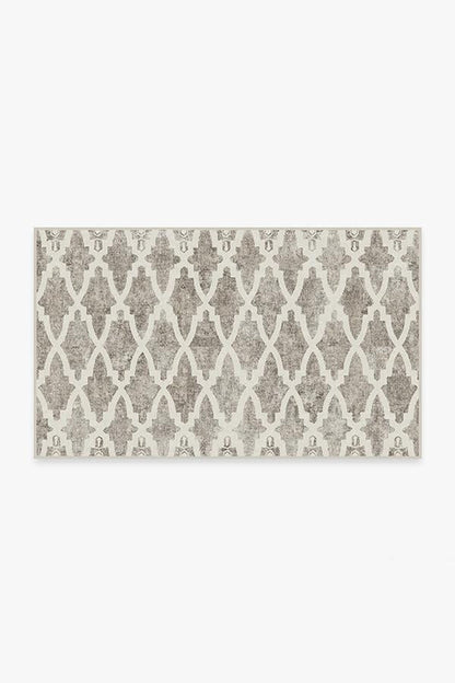 Soraya Trellis Ash Grey Tufted Rug