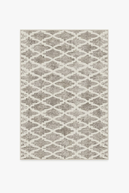 Soraya Trellis Ash Grey Tufted Rug