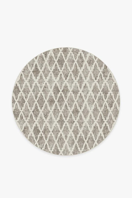 Soraya Trellis Ash Grey Tufted Rug