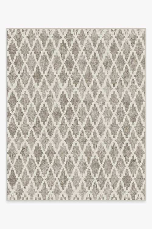 Soraya Trellis Ash Grey Tufted Rug