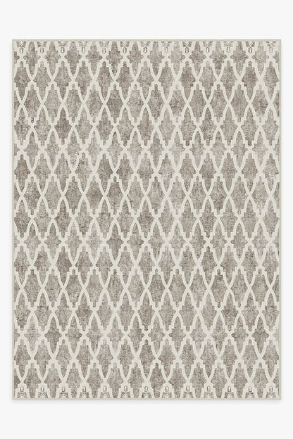 Soraya Trellis Ash Grey Tufted Rug