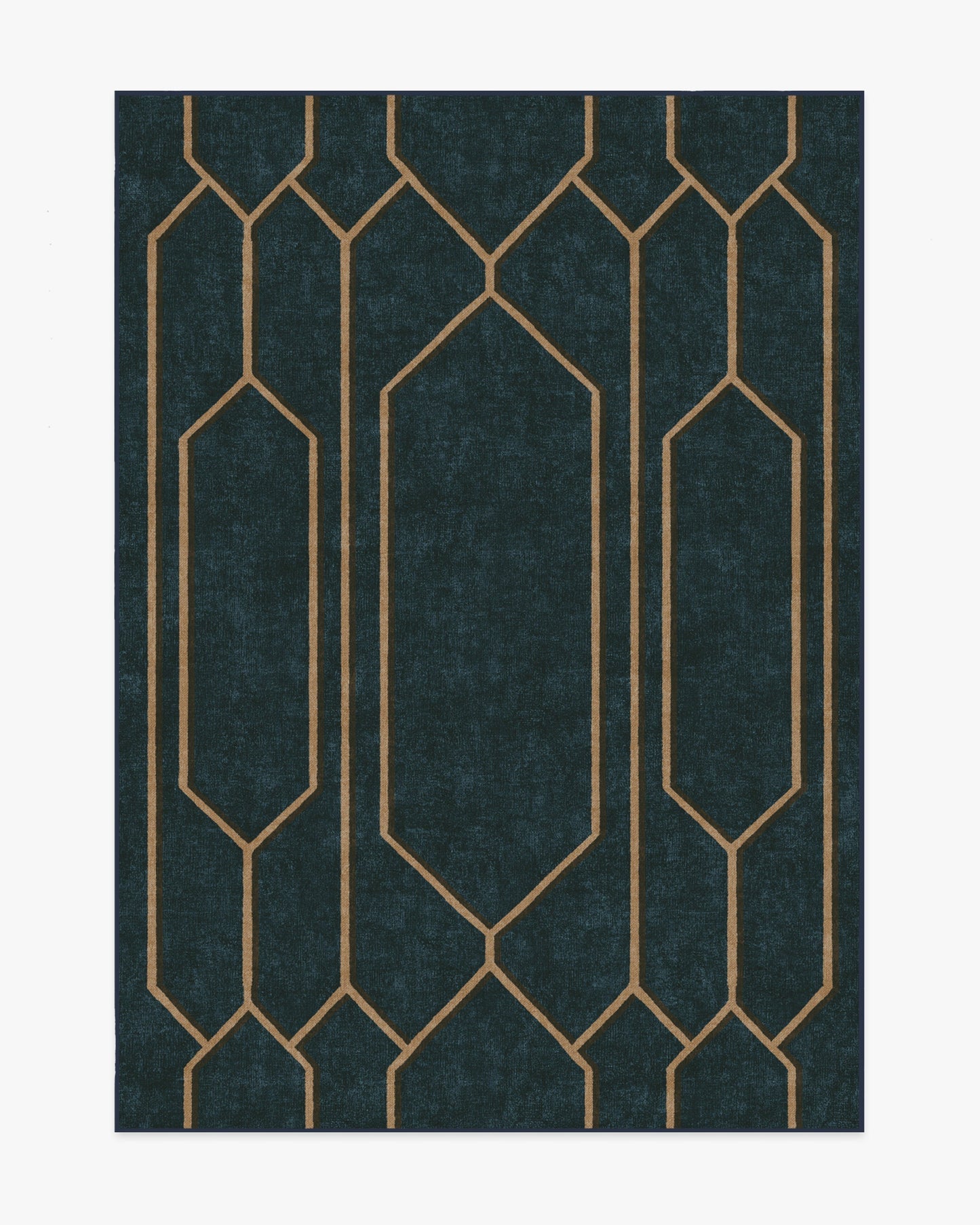 The Hiltons Bryant Marine Blue & Gold Tufted Rug